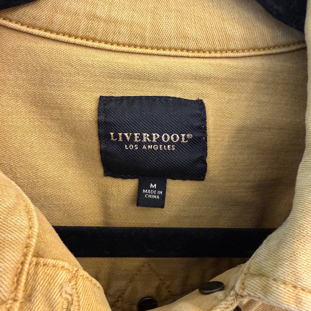 Liverpool Yellow Denim Jacket - Picture 2 of 3